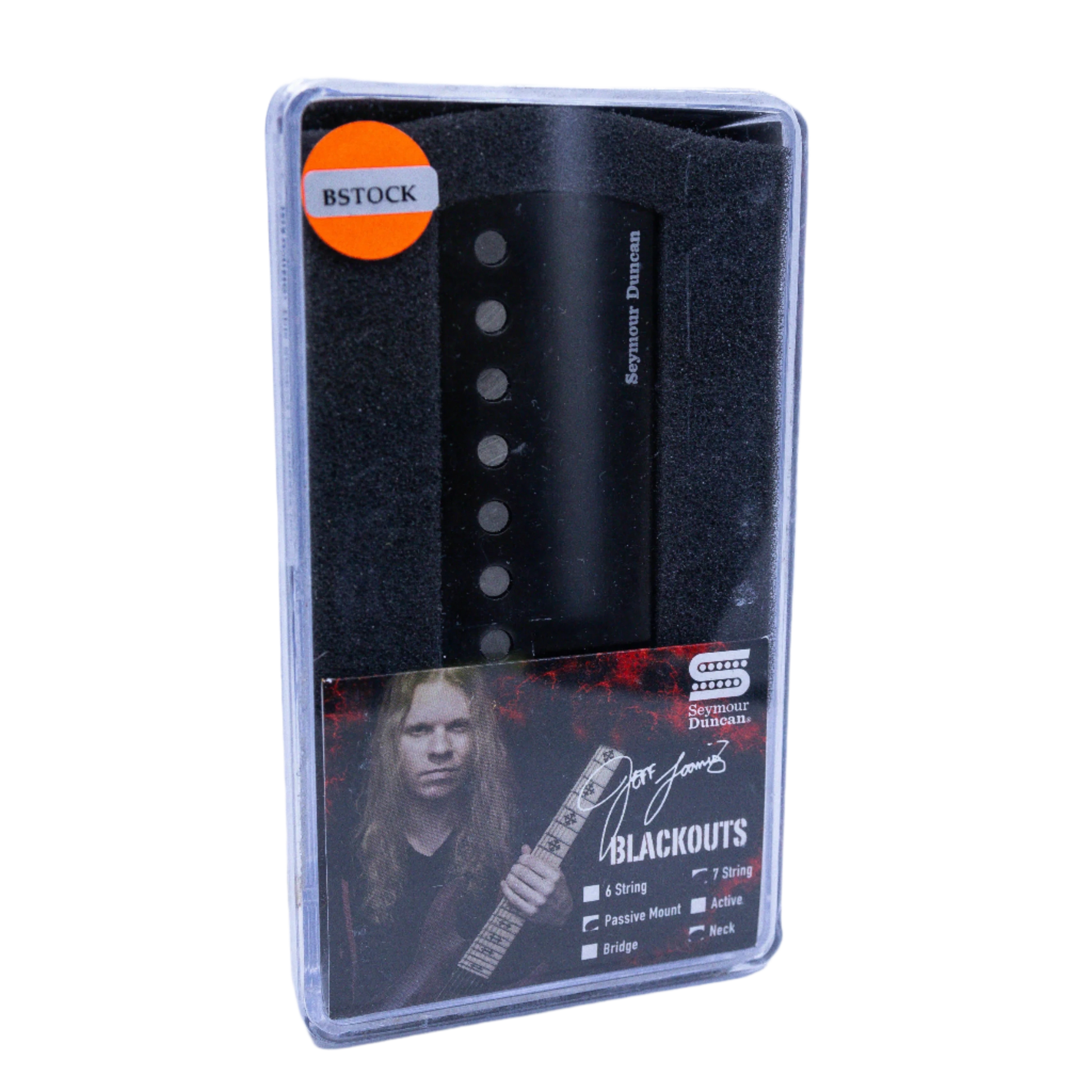 Seymour Duncan Jeff Loomis Blackouts for 7-String - Black Nickel Cover [12J]