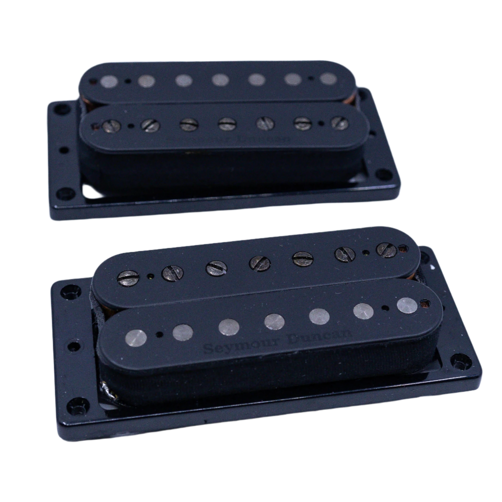 Seymour Duncan Nazgûl & Sentient 7-String Humbucker Set - Black Bobbins Blackened Logo [11H]