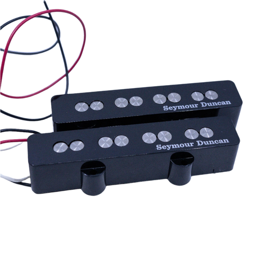 Seymour Duncan Quarter Pound Jazz Bass 4 String Pickup Set - Black [12J]