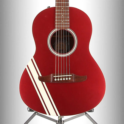 Sonoran Mini, Walnut Fingerboard, Candy Apple Red with Competition Stripes (O3) (63347)
