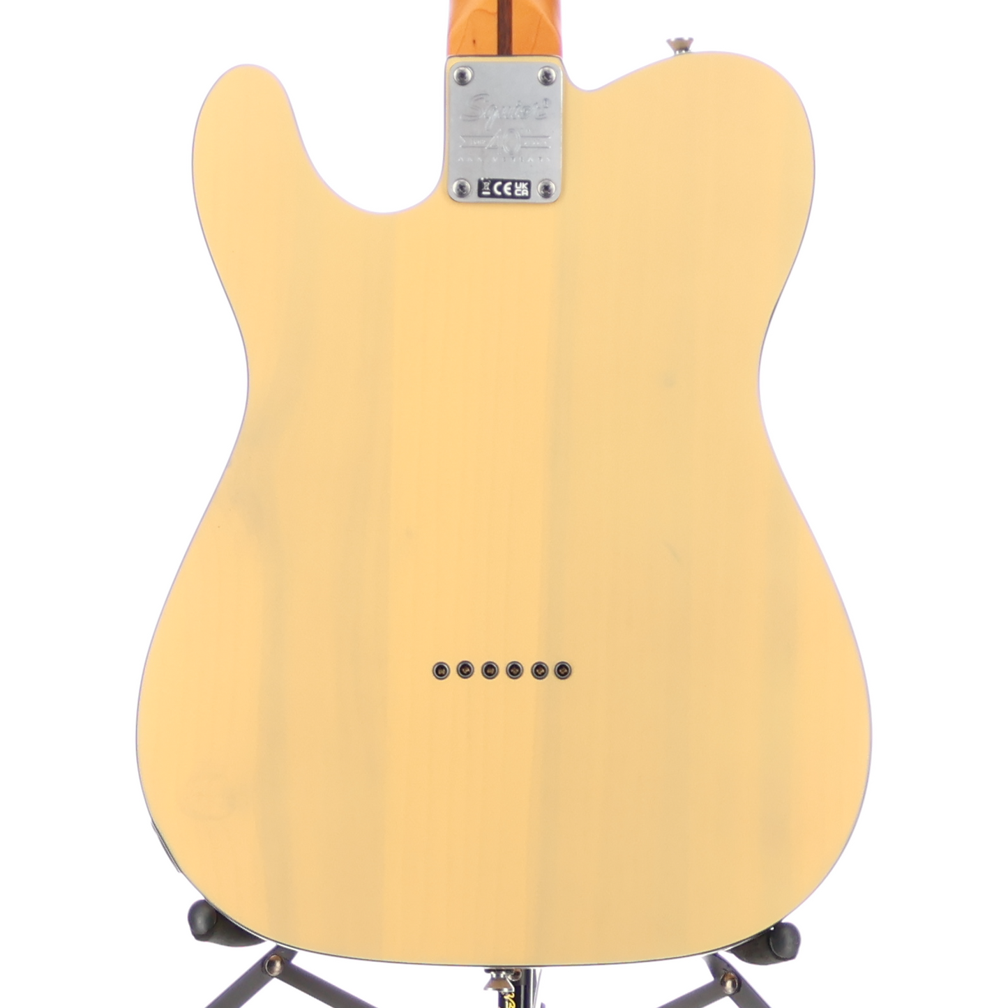 Squier 40th Anniversary Telecaster, Vintage Edition, Maple Fingerboard, Black Anodized Pickguard, Satin Vintage Blonde (SR) (11194)