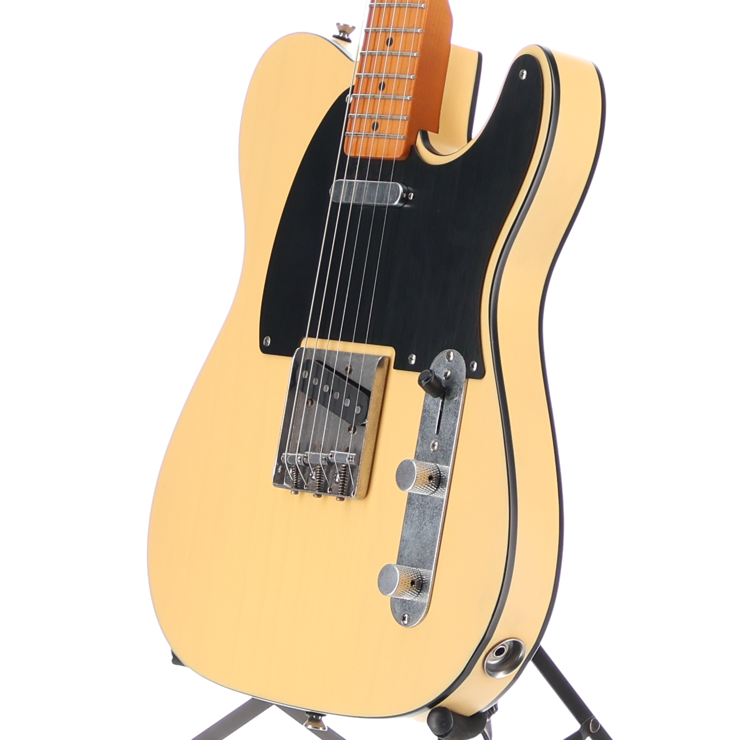 Squier 40th Anniversary Telecaster, Vintage Edition, Maple Fingerboard, Black Anodized Pickguard, Satin Vintage Blonde (SR) (11194)