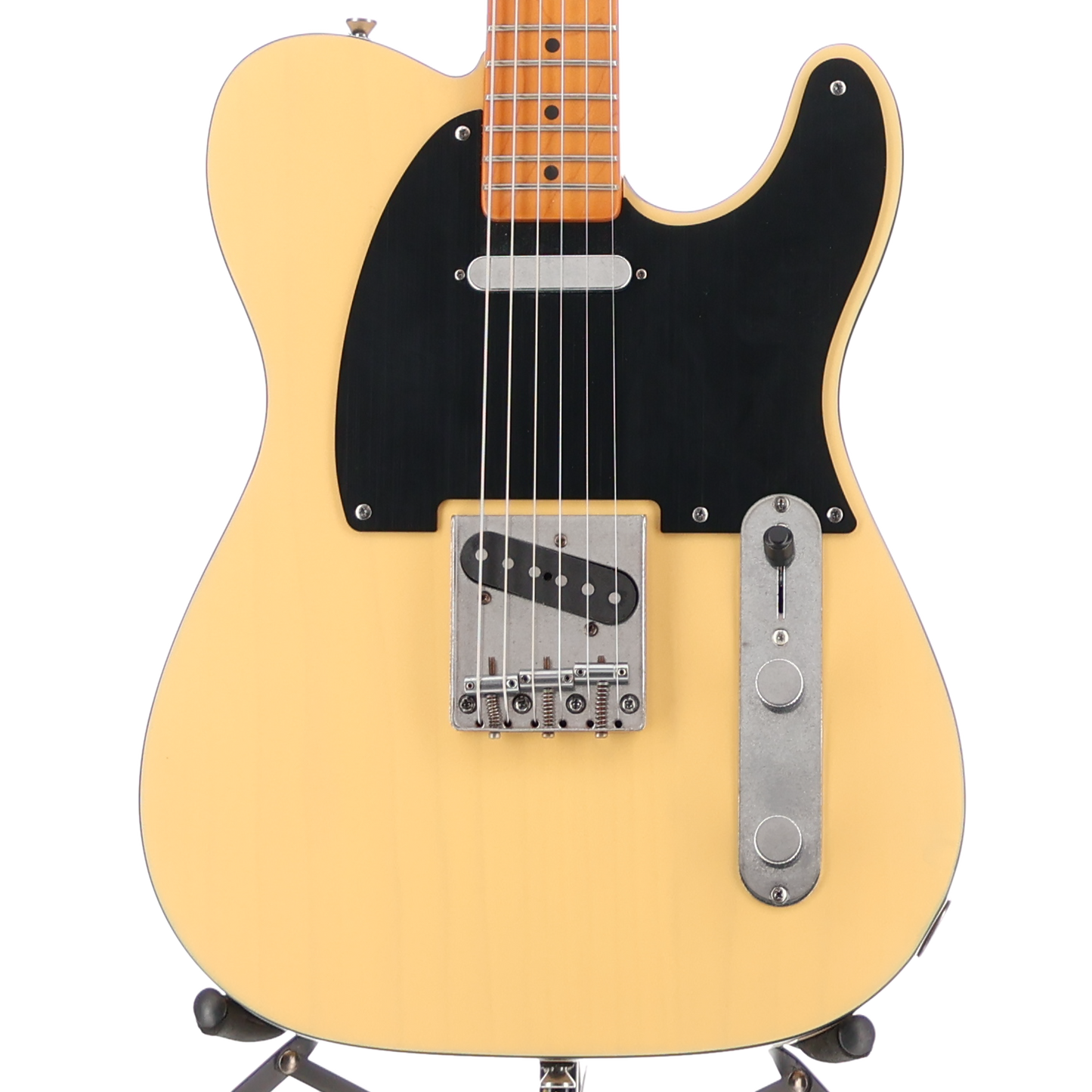 Squier 40th Anniversary Telecaster, Vintage Edition, Maple Fingerboard, Black Anodized Pickguard, Satin Vintage Blonde (SR) (11194)