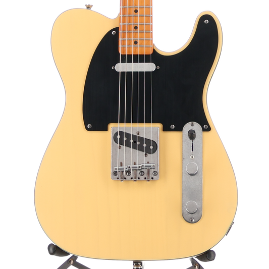 Squier 40th Anniversary Telecaster, Vintage Edition, Maple Fingerboard, Black Anodized Pickguard, Satin Vintage Blonde (SR) (11194)