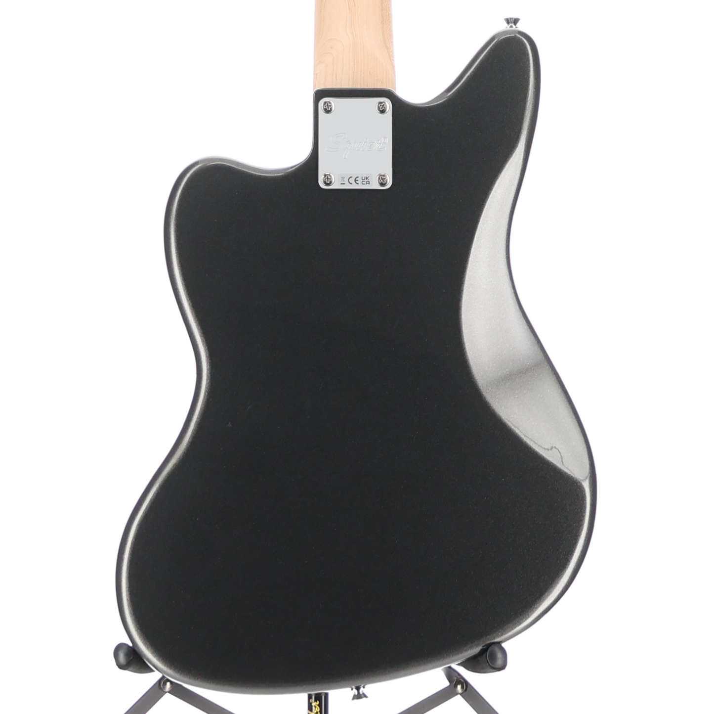 Squier Affinity Series Jaguar Bass H, Laurel Fingerboard, Black Pickguard, Charcoal Frost Metallic (RP) (01569)