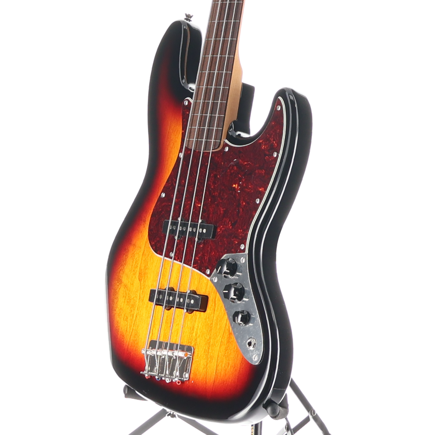 Squier Classic Vibe '60s Jazz Bass Fretless, Laurel Fingerboard, 3-Color Sunburst (E10) (34603)