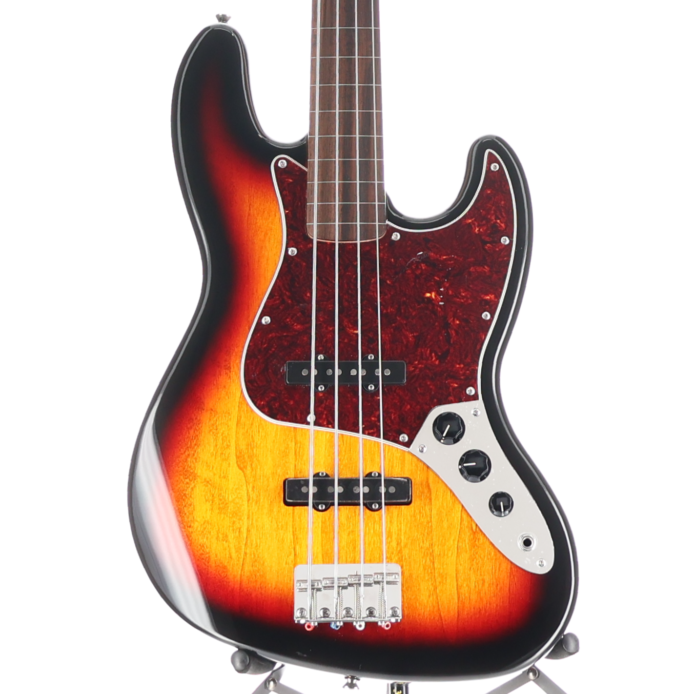 Squier Classic Vibe '60s Jazz Bass Fretless, Laurel Fingerboard, 3-Color Sunburst (E10) (34603)