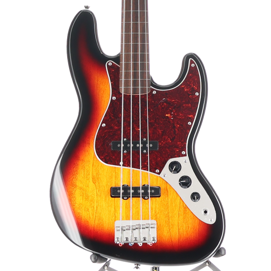 Squier Classic Vibe '60s Jazz Bass Fretless, Laurel Fingerboard, 3-Color Sunburst (E10) (34603)