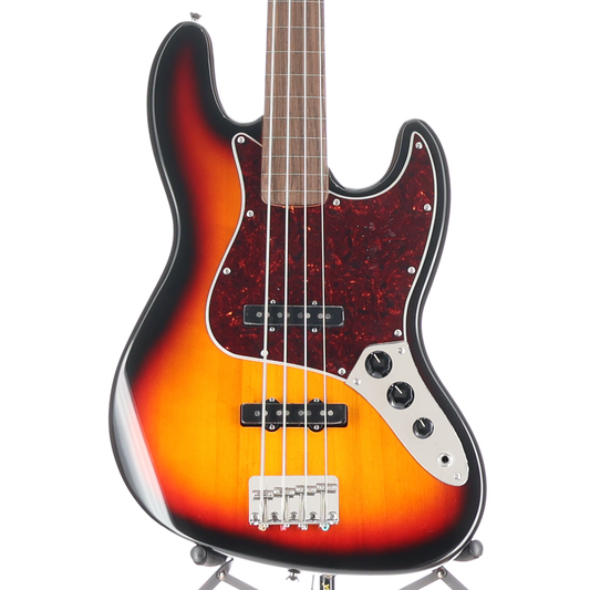 Squier Classic Vibe '60s Jazz Bass Fretless, Laurel Fingerboard, 3-Color Sunburst (U12) (14238)