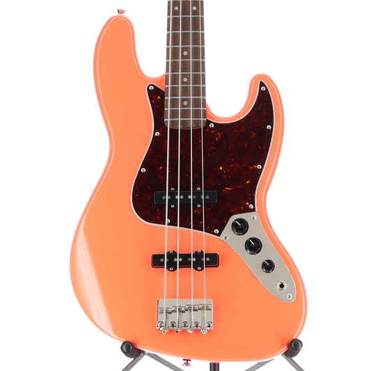 Squier Classic Vibe '60s Jazz Bass, Laurel Fingerboard, Tortoiseshell Pickguard, Tahitian Coral (SR) (14250)