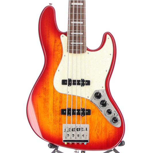 Squier Classic Vibe Active '70s Jazz Bass V, Laurel Fingerboard, White Pearloid Pickguard, Sienna Sunburst (C4) (30074)