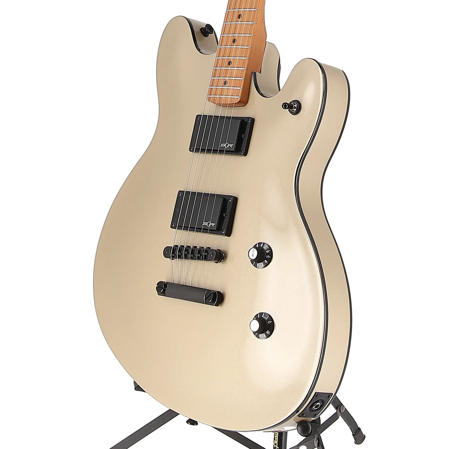 Squier Contemporary Active Starcaster, Roasted Maple Fingerboard, Shoreline Gold (EB10) (05252)