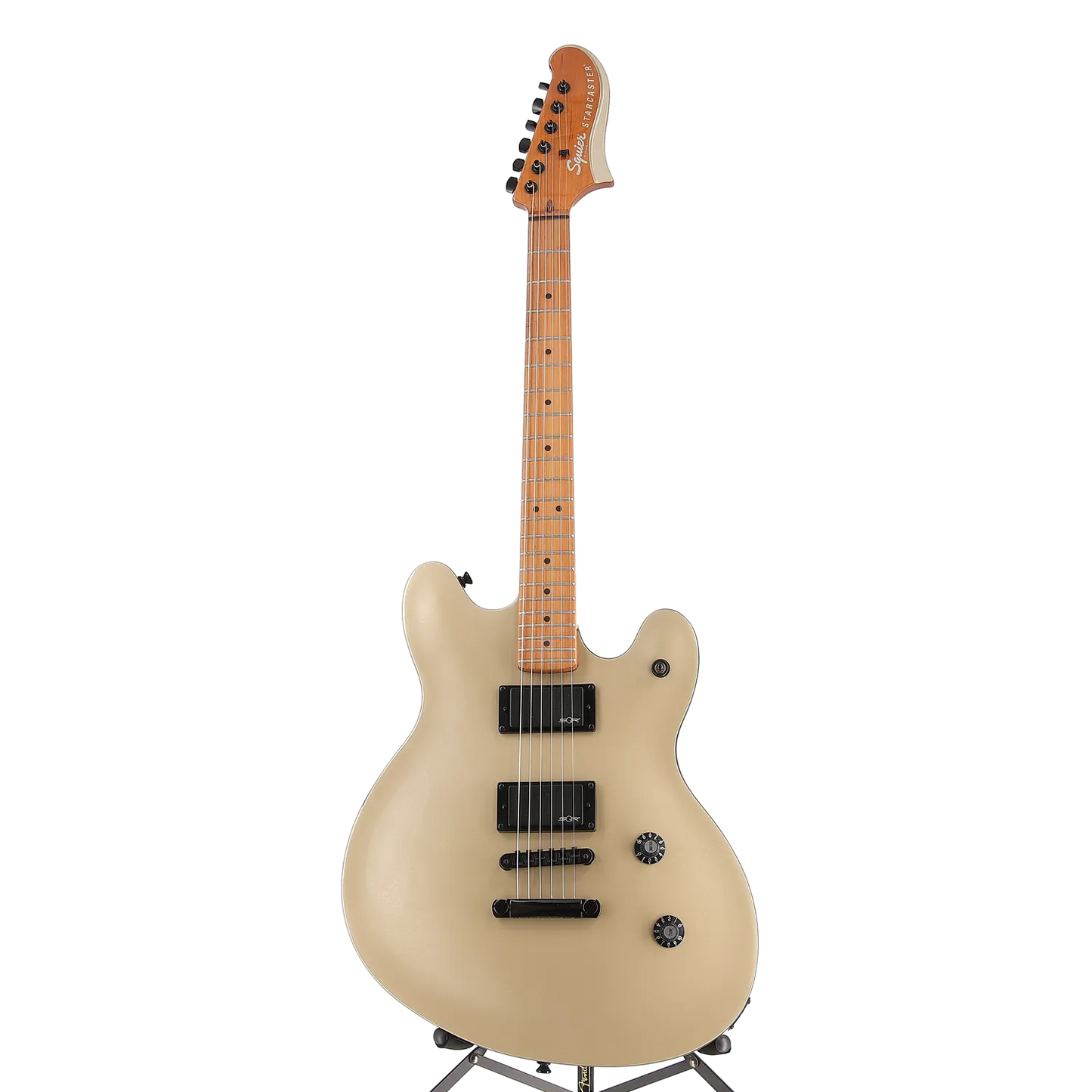 Squier Contemporary Active Starcaster, Roasted Maple Fingerboard, Shoreline Gold (EB10) (05252)