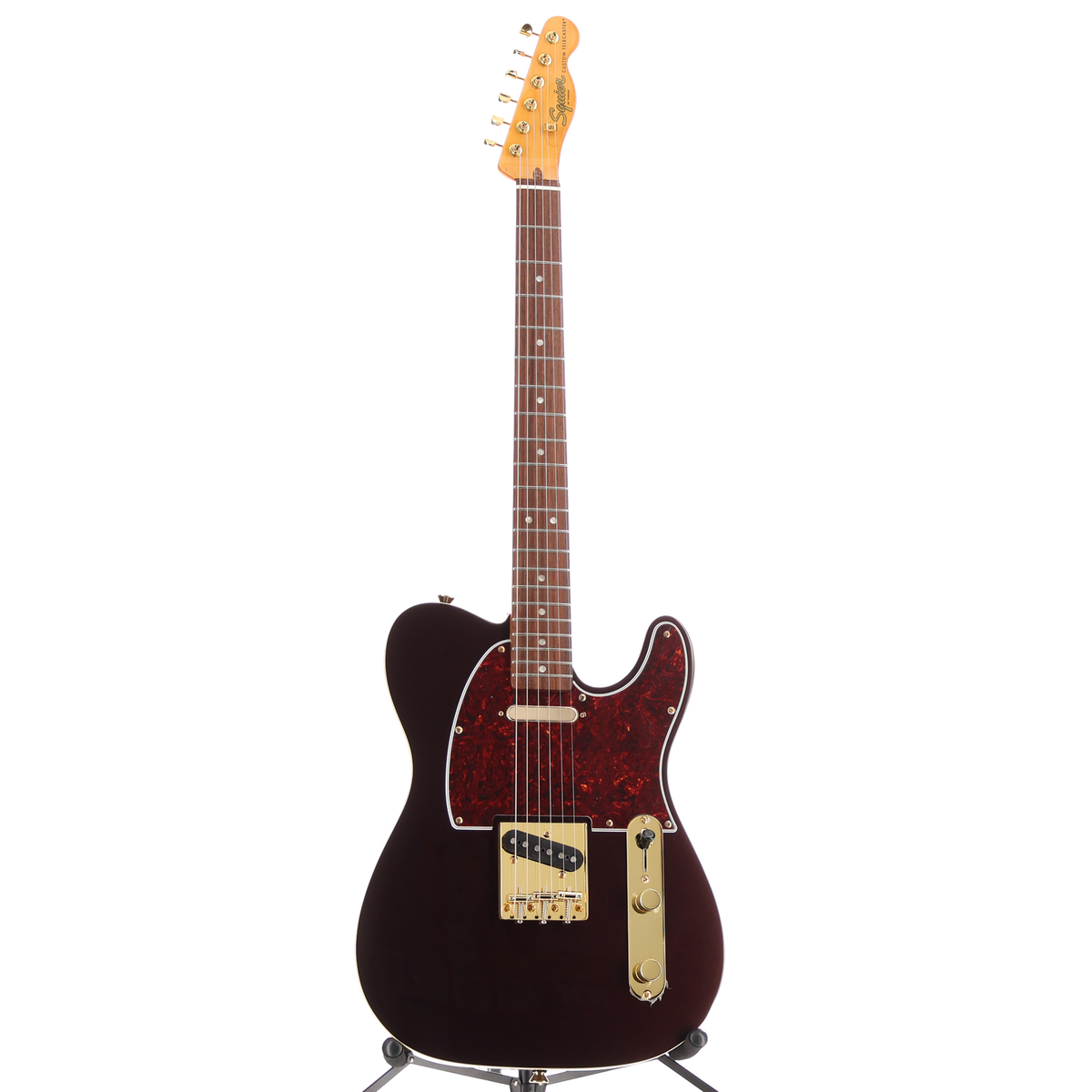 Squier FSR Classic Vibe '60s Custom Telecaster, Laurel Fingerboard, Tortoiseshell Pickguard, Gold Hardware, Oxblood (BB1) (00944)