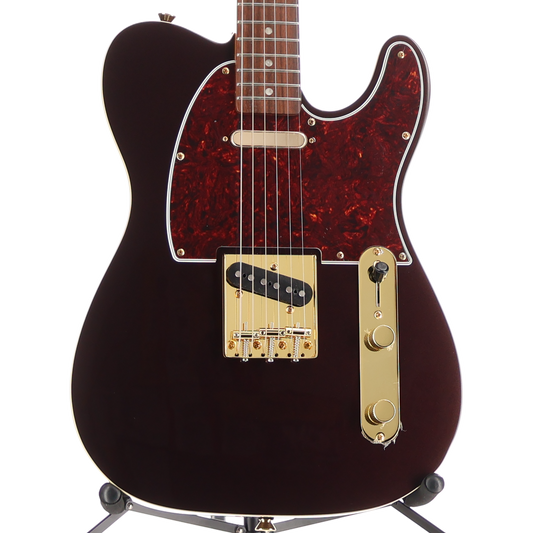 Squier FSR Classic Vibe '60s Custom Telecaster, Laurel Fingerboard, Tortoiseshell Pickguard, Gold Hardware, Oxblood (BB1) (00944)