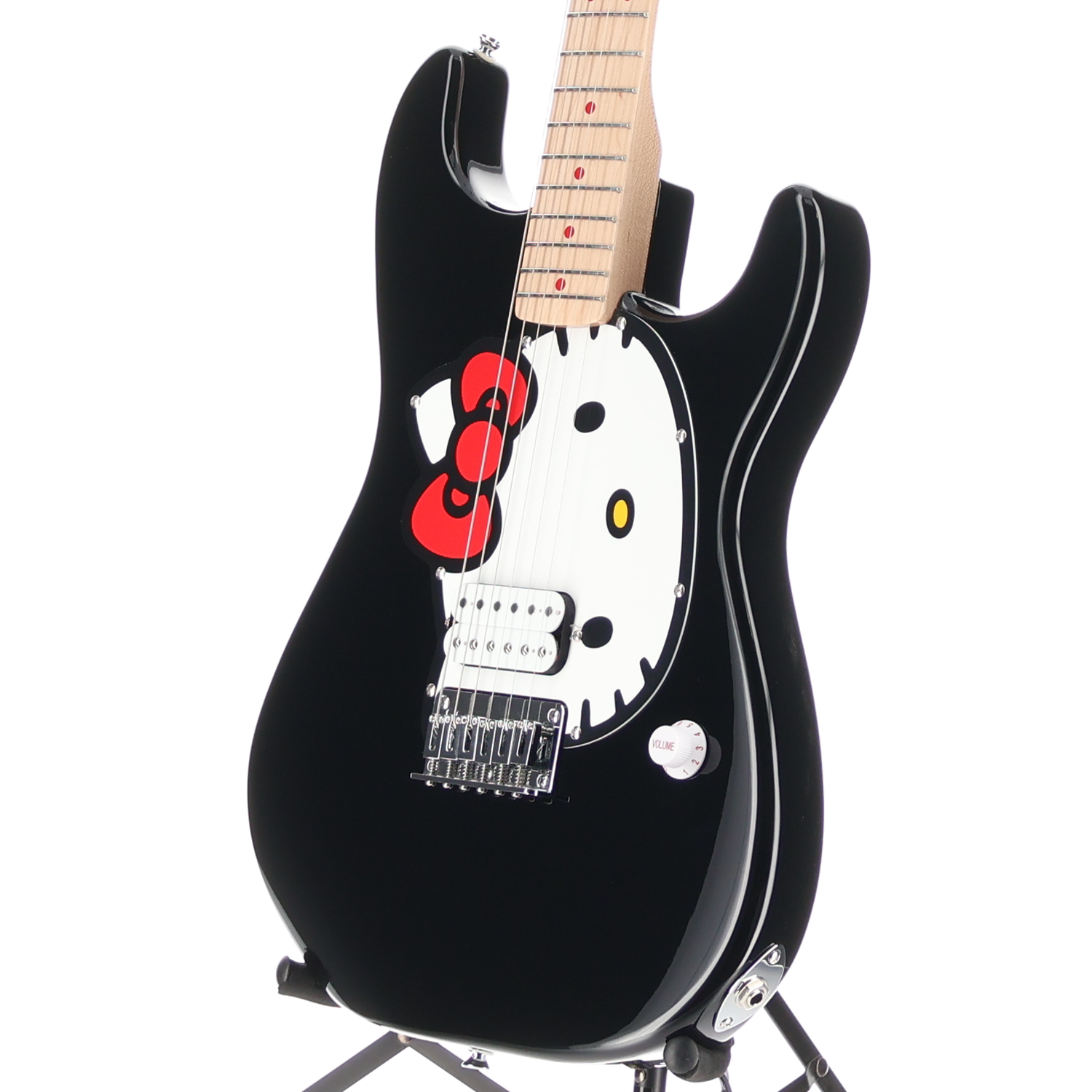 Squier Fender x Hello Kitty Black Stratocaster (O1) (09773)