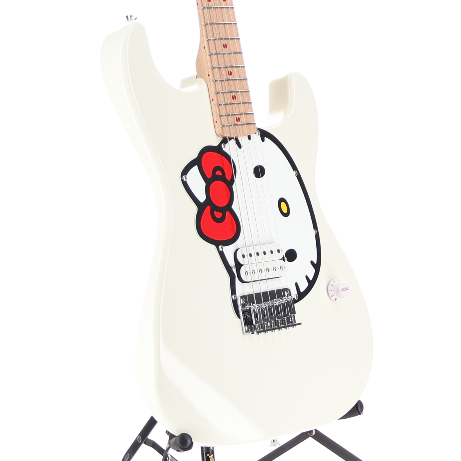 Squier Fender x Hello Kitty White Stratocaster (C6) (00311)
