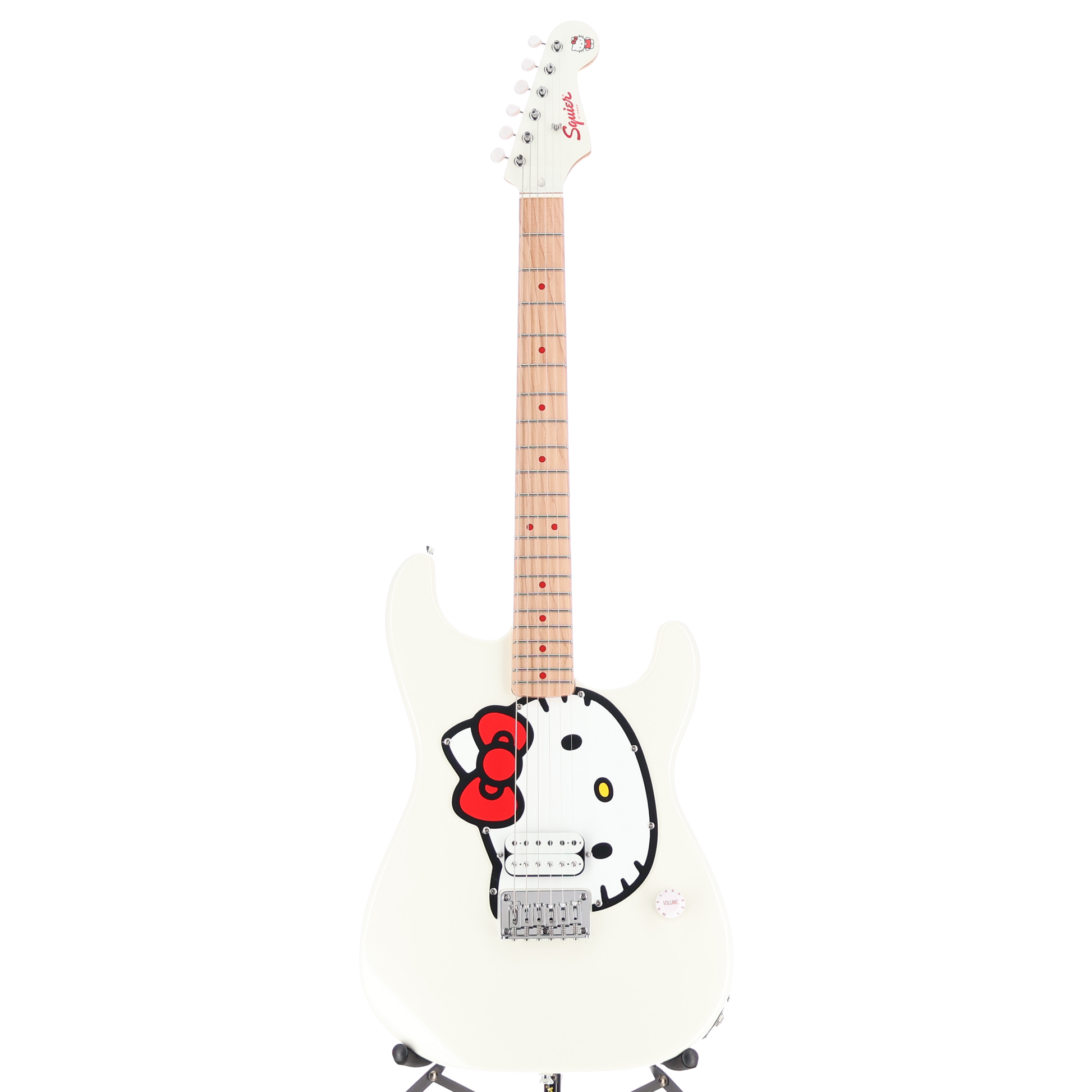 Squier Fender x Hello Kitty White Stratocaster (C6) (00311)