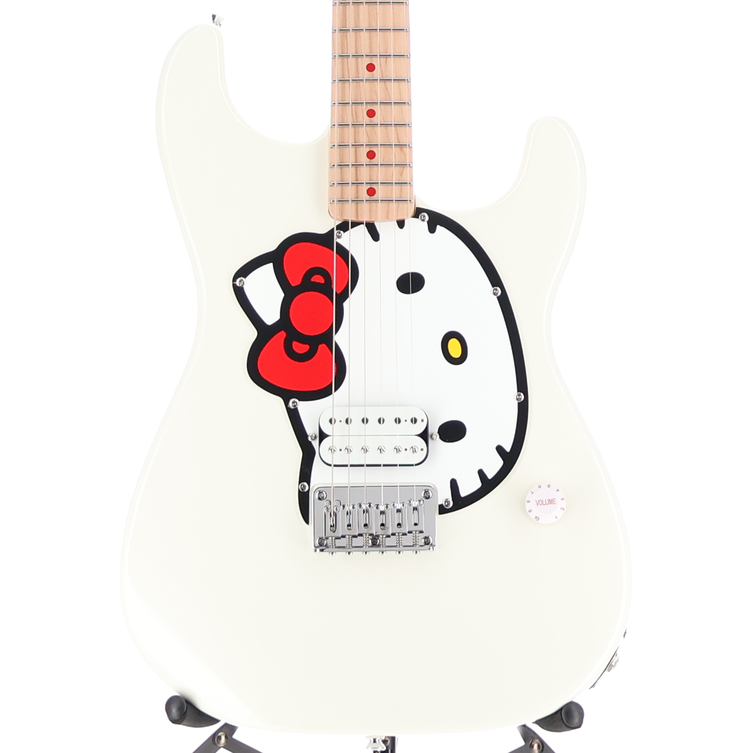 Squier Fender x Hello Kitty White Stratocaster (C6) (00311)