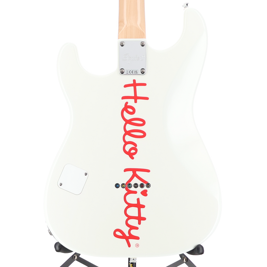 Squier Fender x Hello Kitty White Stratocaster (E9) (02242)