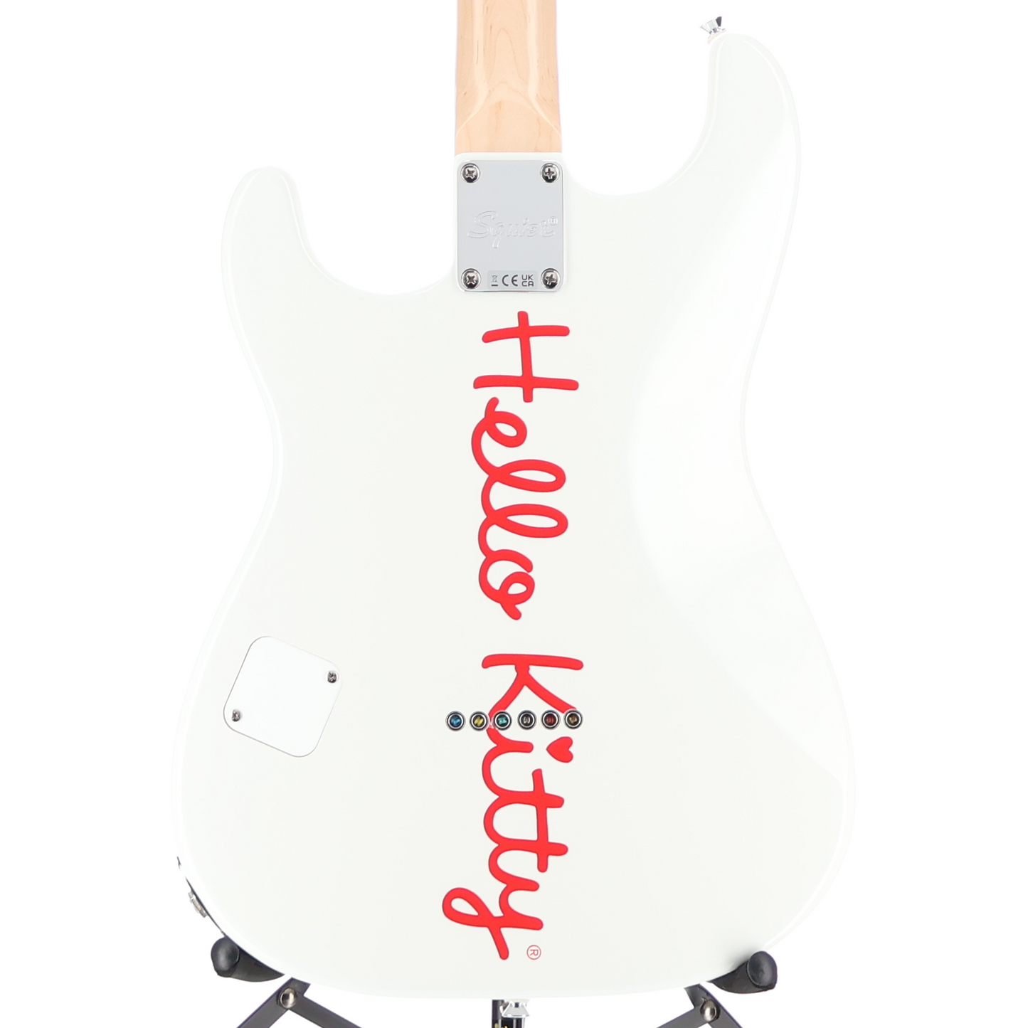Squier Fender x Hello Kitty White Stratocaster (J2) (08363)