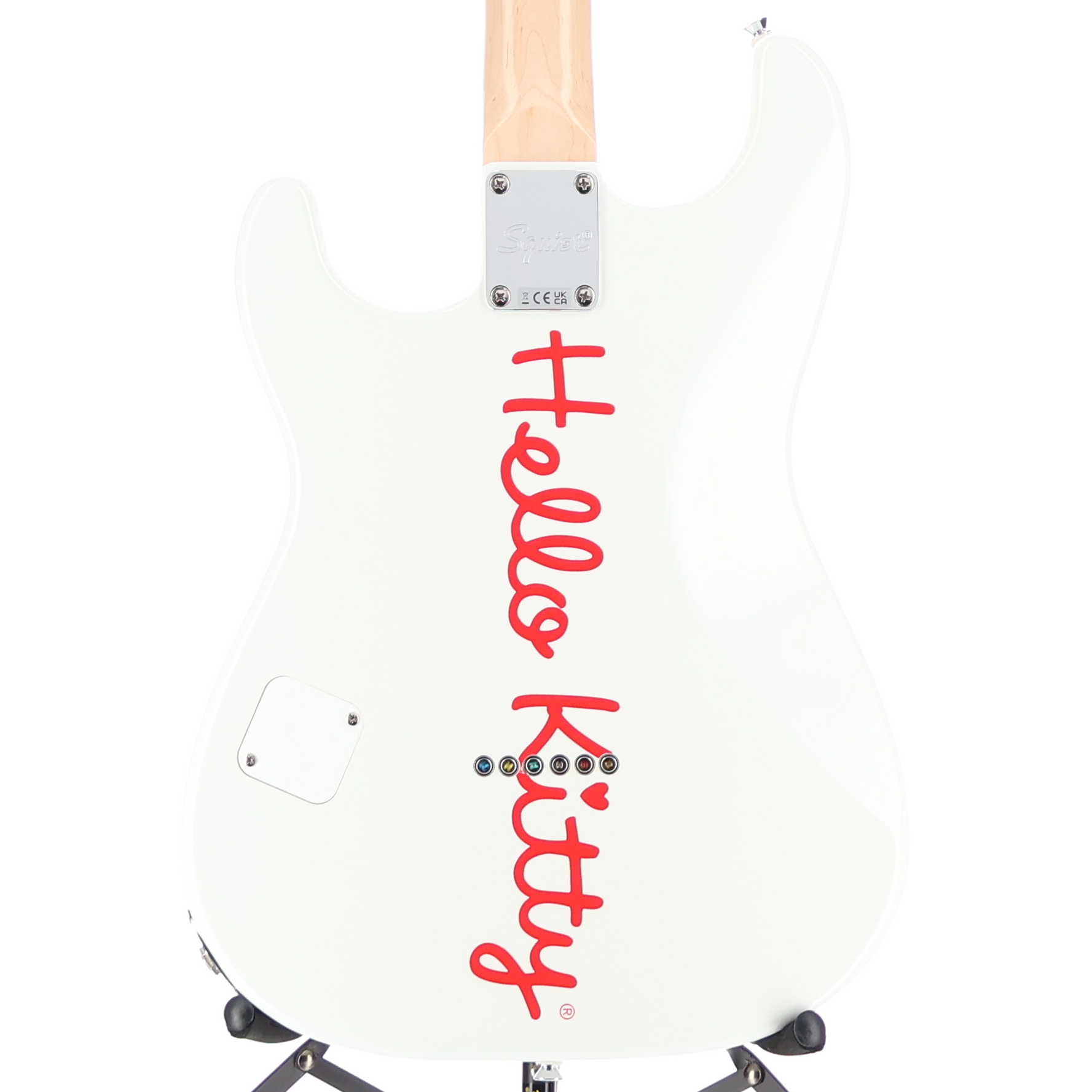 Squier Fender x Hello Kitty White Stratocaster (J2) (08363)