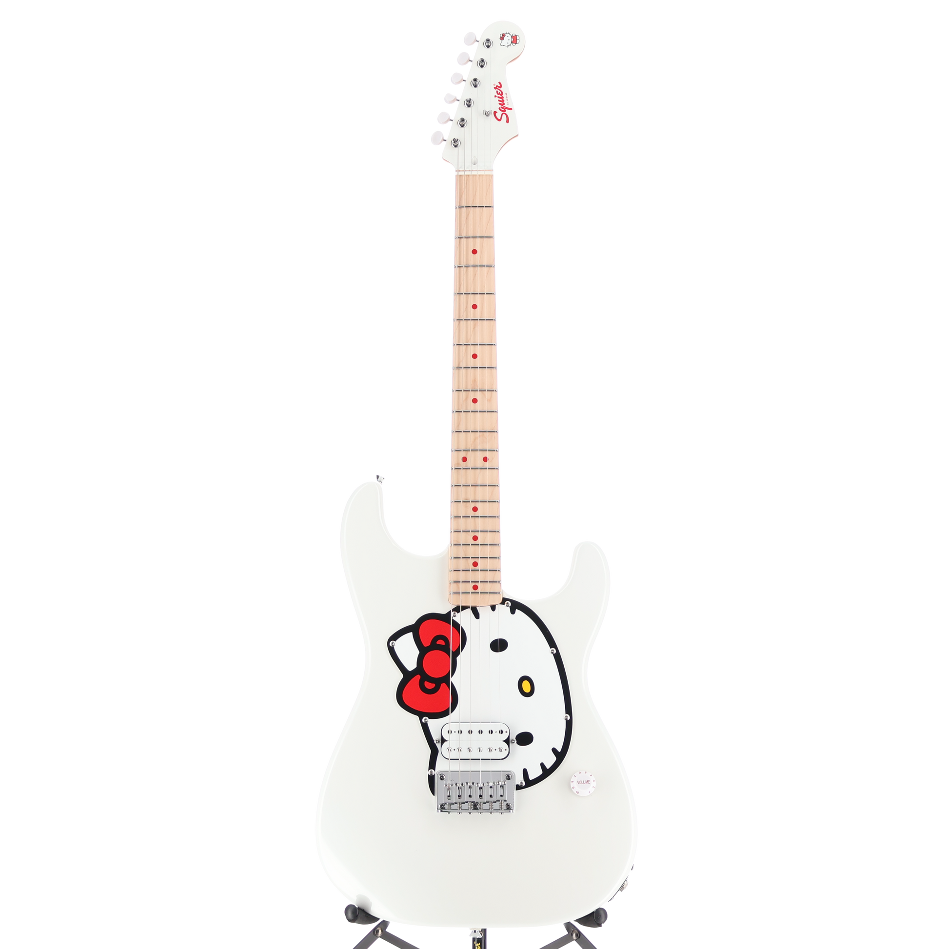 Squier Fender x Hello Kitty White Stratocaster (J2) (08363)