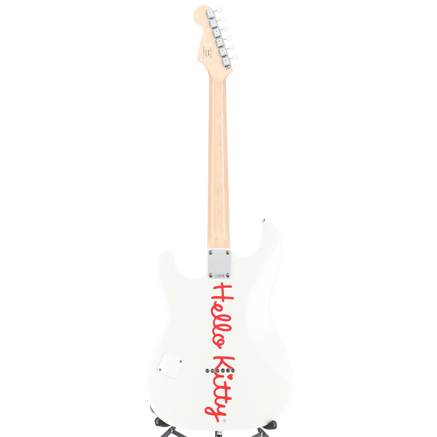 Squier Fender x Hello Kitty White Stratocaster (J2) (08363)