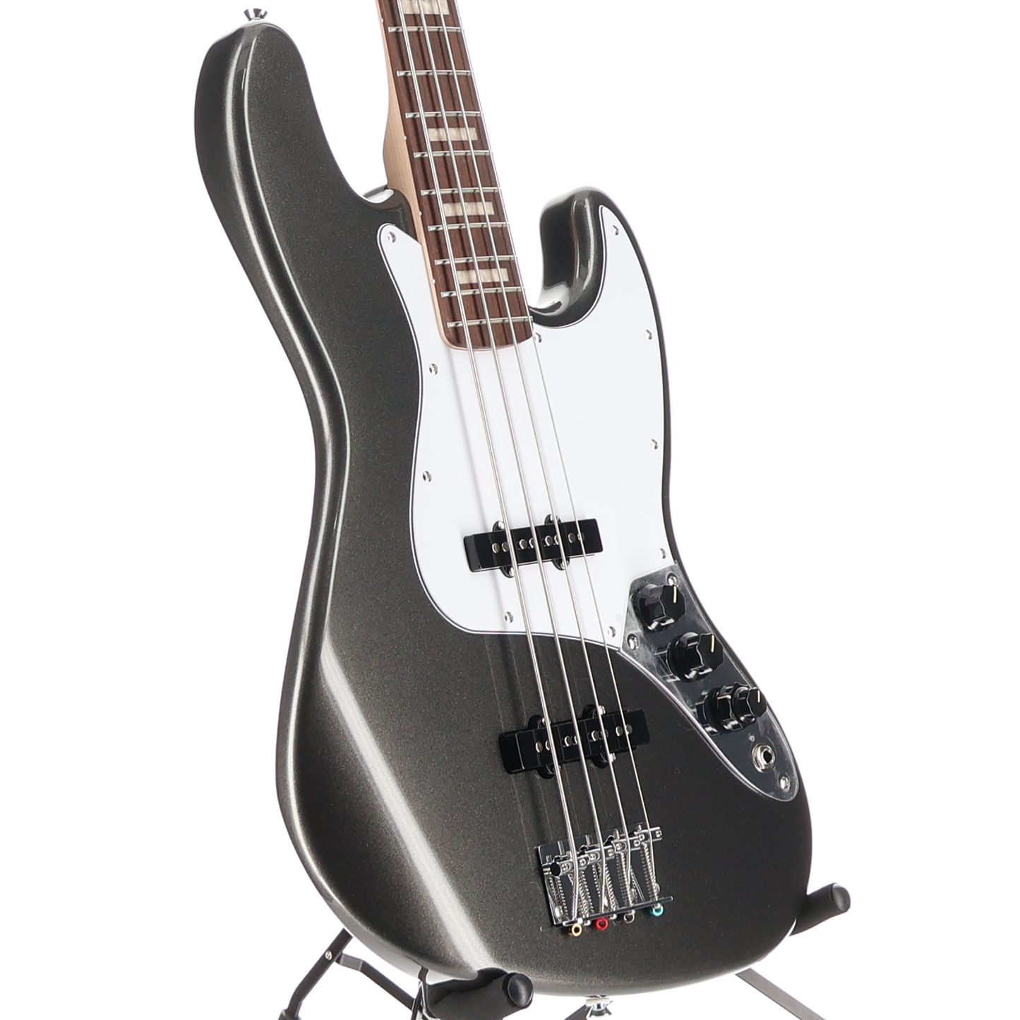 Squier Limited Edition Affinity Series Active Jazz Bass, Charcoal Frost Metallic, Pro Setup (M6) (06650)