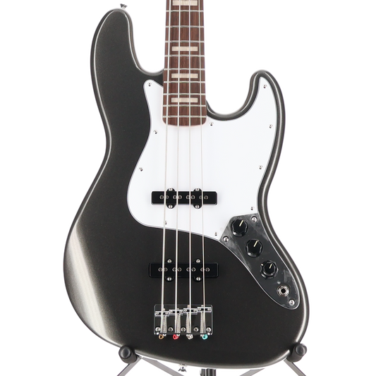 Squier Limited Edition Affinity Series Active Jazz Bass, Laurel Fingerboard, Charcoal Frost Metallic (M6) (06650)