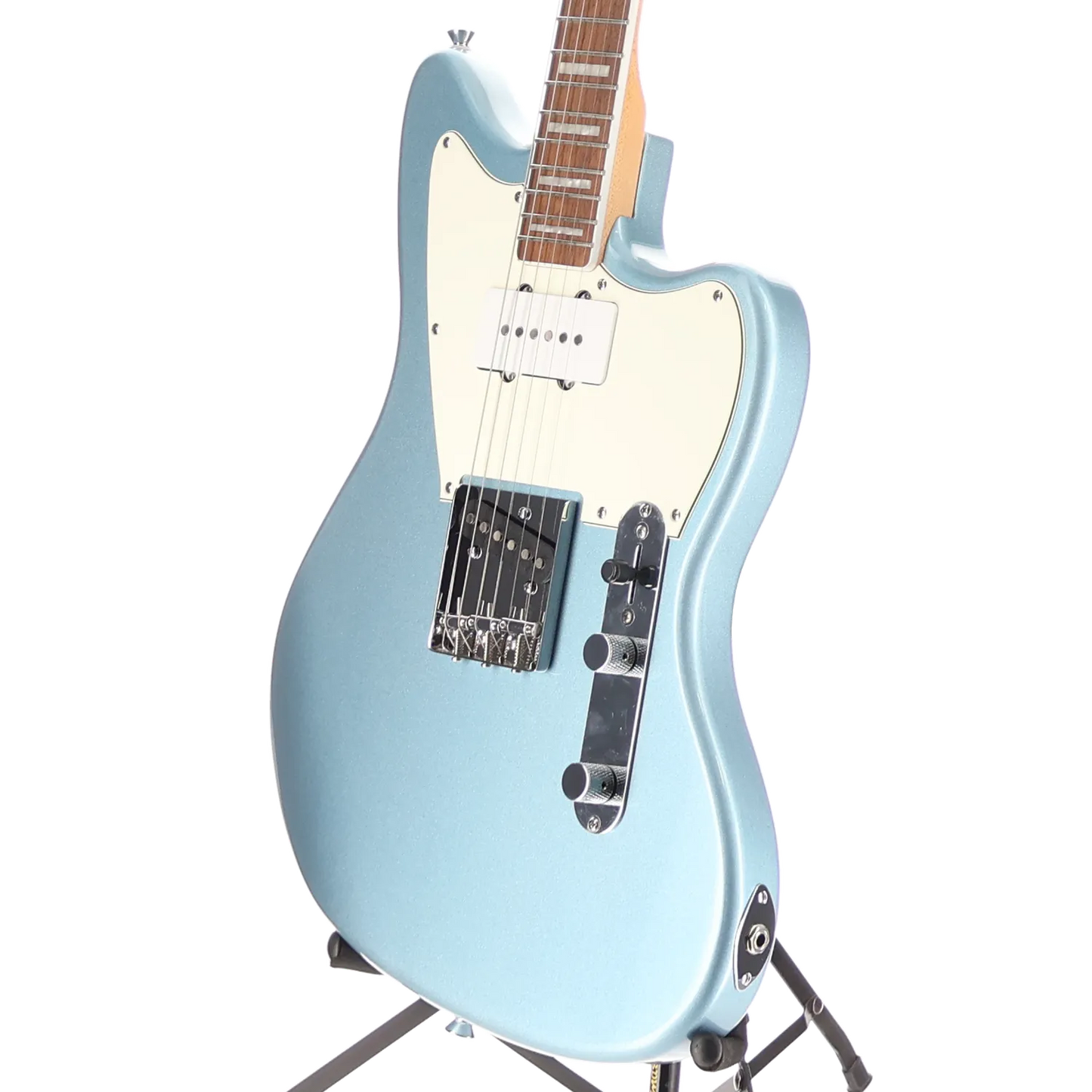 Squier Limited Edition Paranormal Offset Telecaster SJ, Laurel Fingerboard, Parchment Pickguard, Ice Blue Metallic (RP) (08583)
