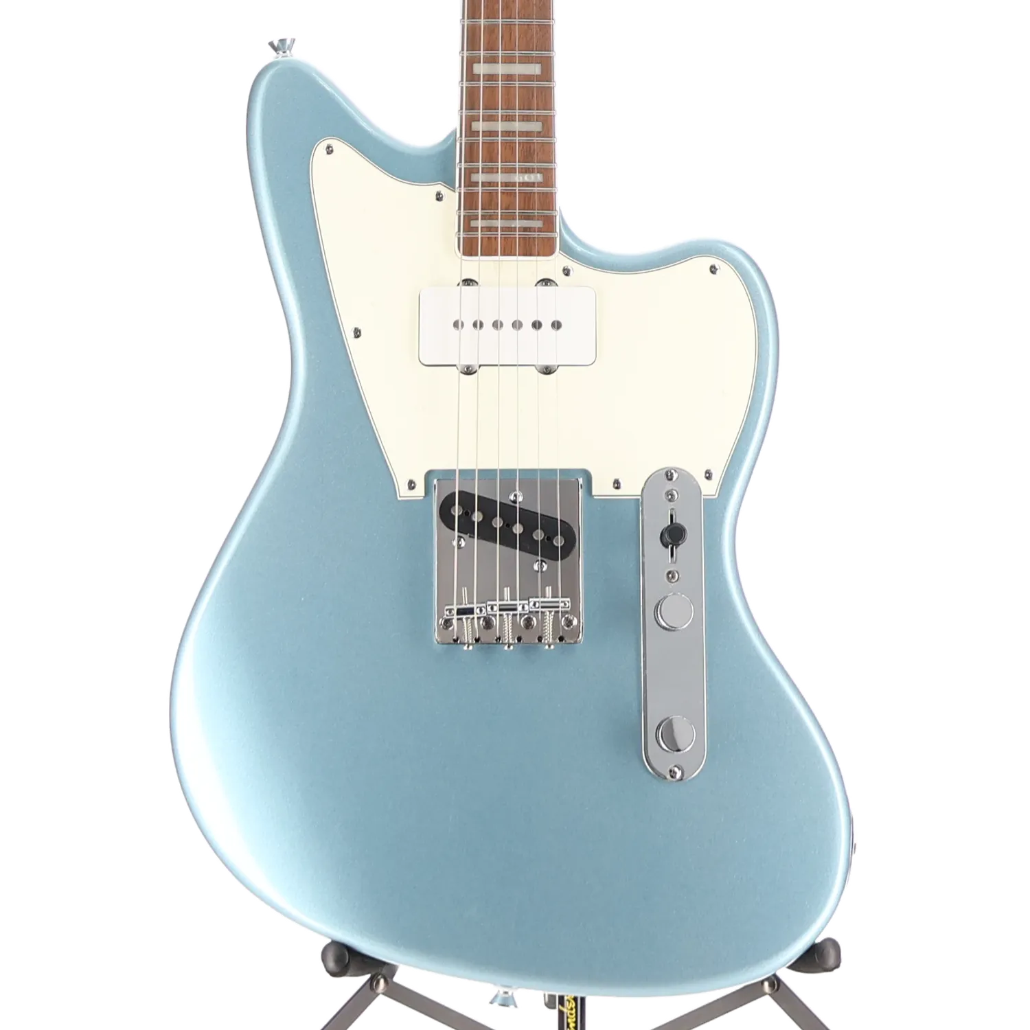 Squier Limited Edition Paranormal Offset Telecaster SJ, Laurel Fingerboard, Parchment Pickguard, Ice Blue Metallic (RP) (08583)