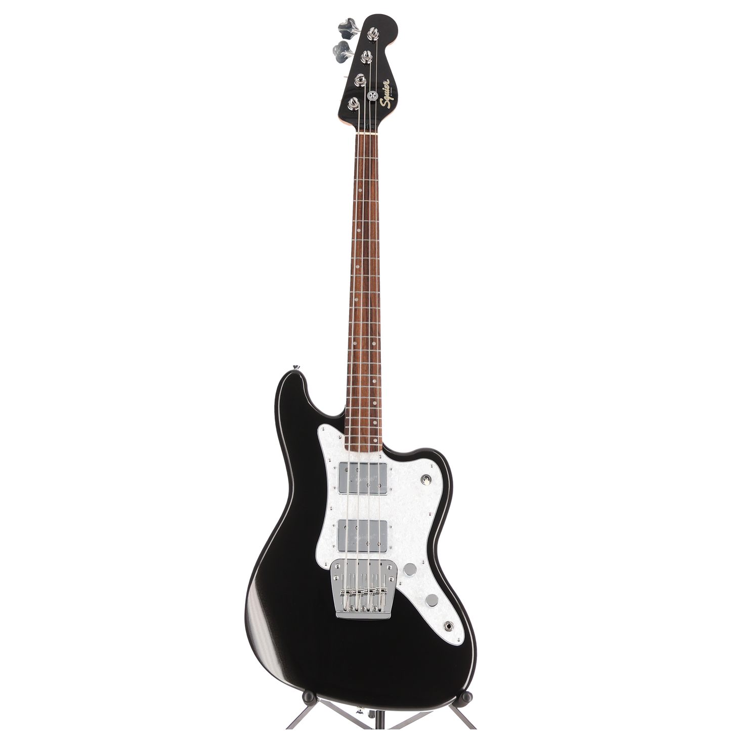 Squier Paranormal Rascal Bass Guitar HH, Laurel Fingerboard Metallic Black (C9) (07421)
