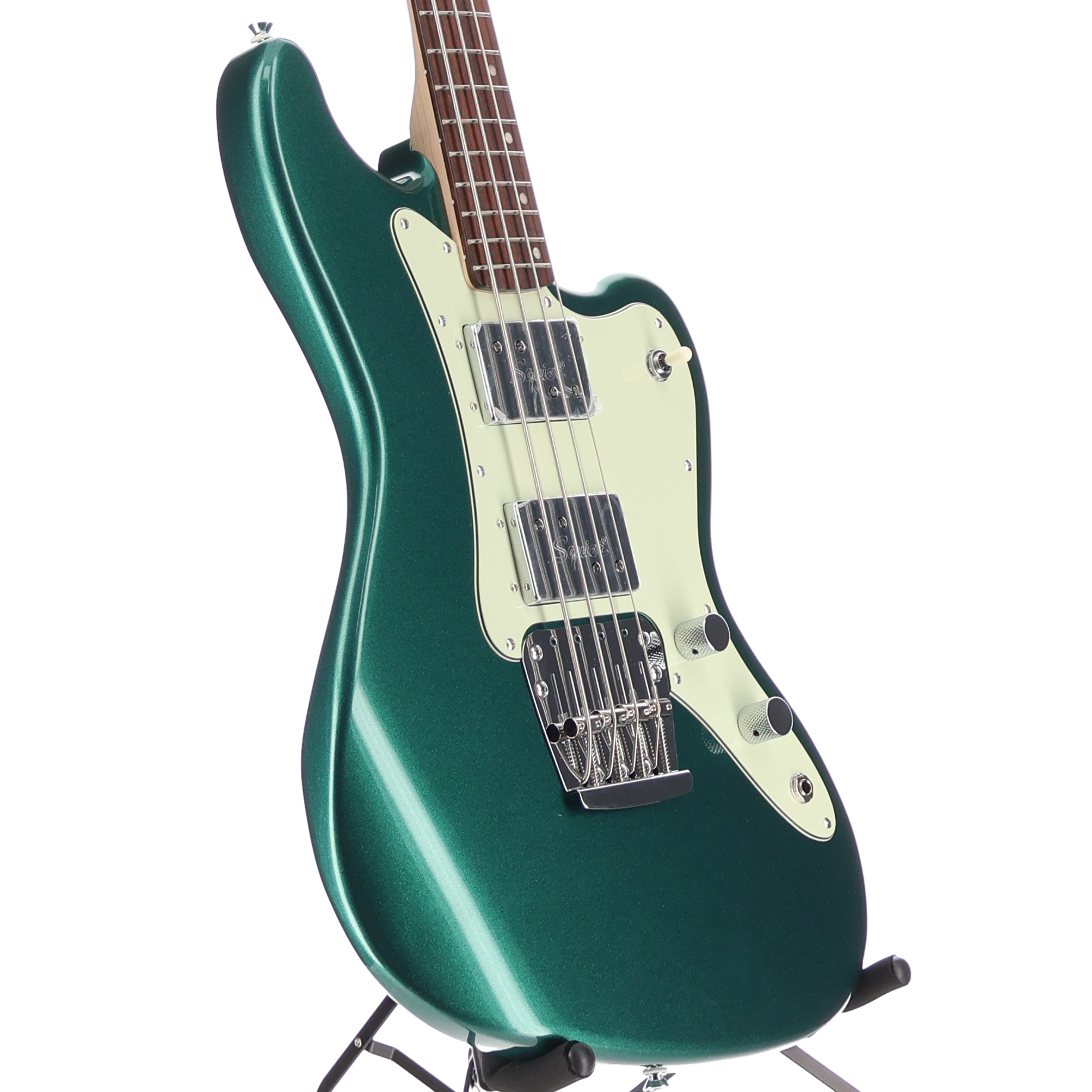 Squier Paranormal Rascal Bass HH, Laurel Fingerboard, Mint Pickguard, Sherwood Green (K4) (04275)