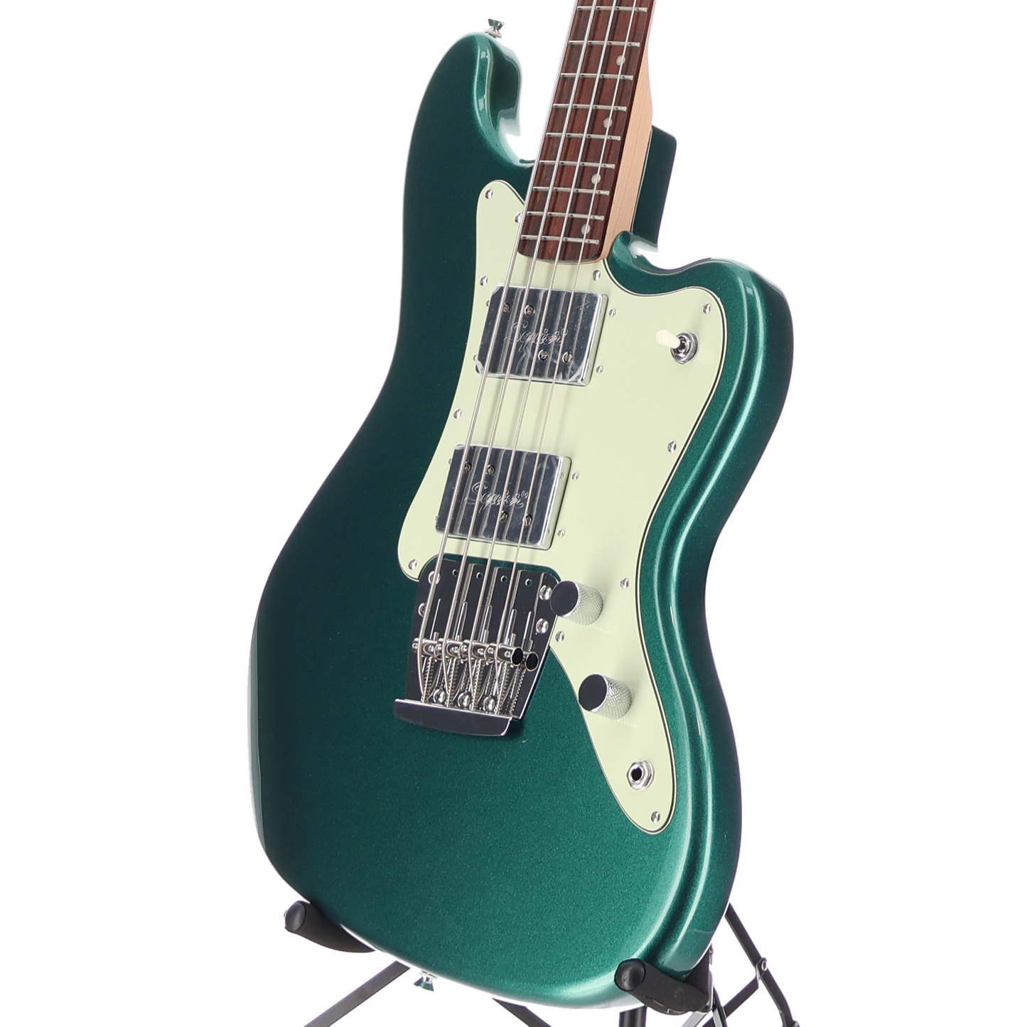 Squier Paranormal Rascal Bass HH, Laurel Fingerboard, Mint Pickguard, Sherwood Green (K4) (04275)