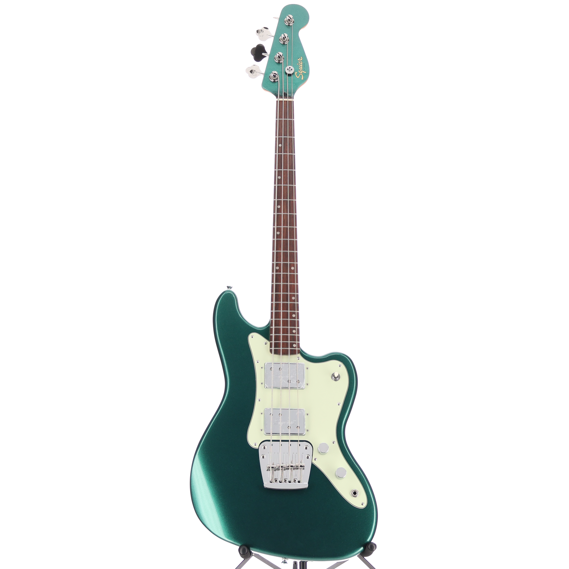 Squier Paranormal Rascal Bass HH, Laurel Fingerboard, Mint Pickguard, Sherwood Green (K4) (04275)