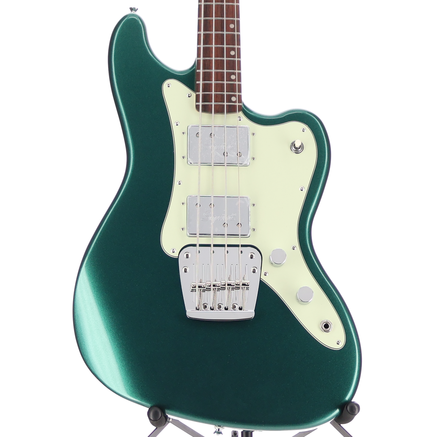 Squier Paranormal Rascal Bass HH, Laurel Fingerboard, Mint Pickguard, Sherwood Green (K4) (04275)