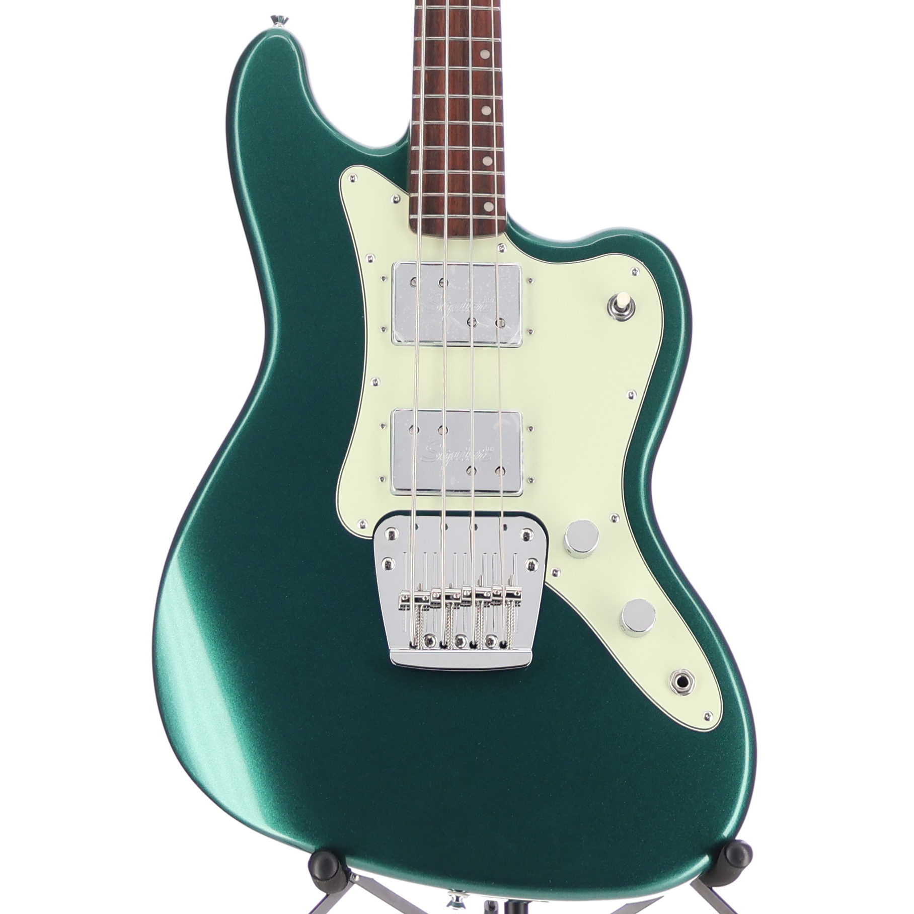 Squier Paranormal Rascal Bass HH, Laurel Fingerboard, Mint Pickguard, Sherwood Green (K4) (04275)