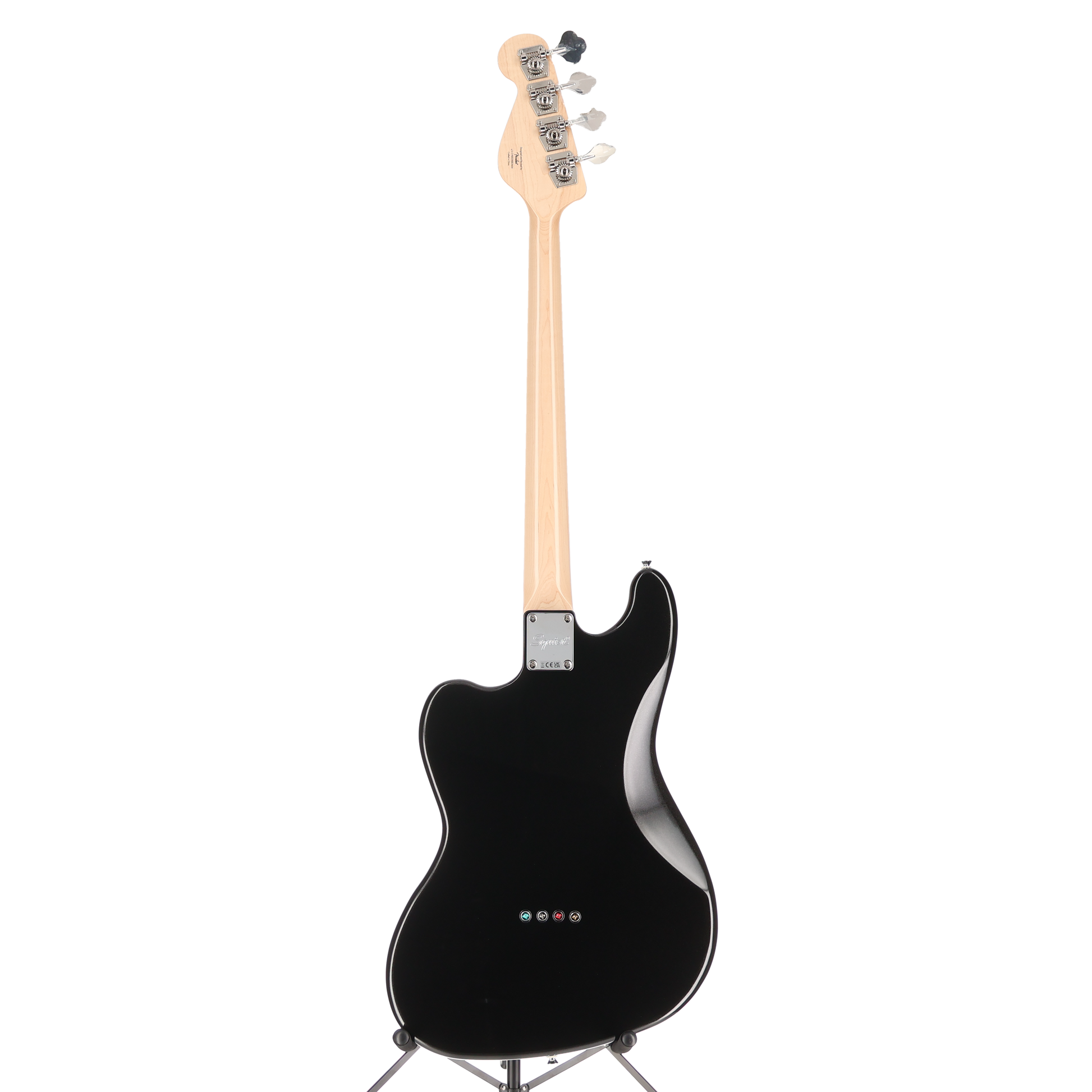 Squier Paranormal Rascal Bass HH, Laurel Fingerboard, White Pearloid Pickguard, Metallic Black (P13) (07405)