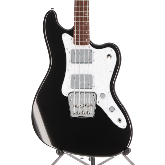 Squier Paranormal Rascal Bass HH, Laurel Fingerboard, White Pearloid Pickguard, Metallic Black (P13) (07405)