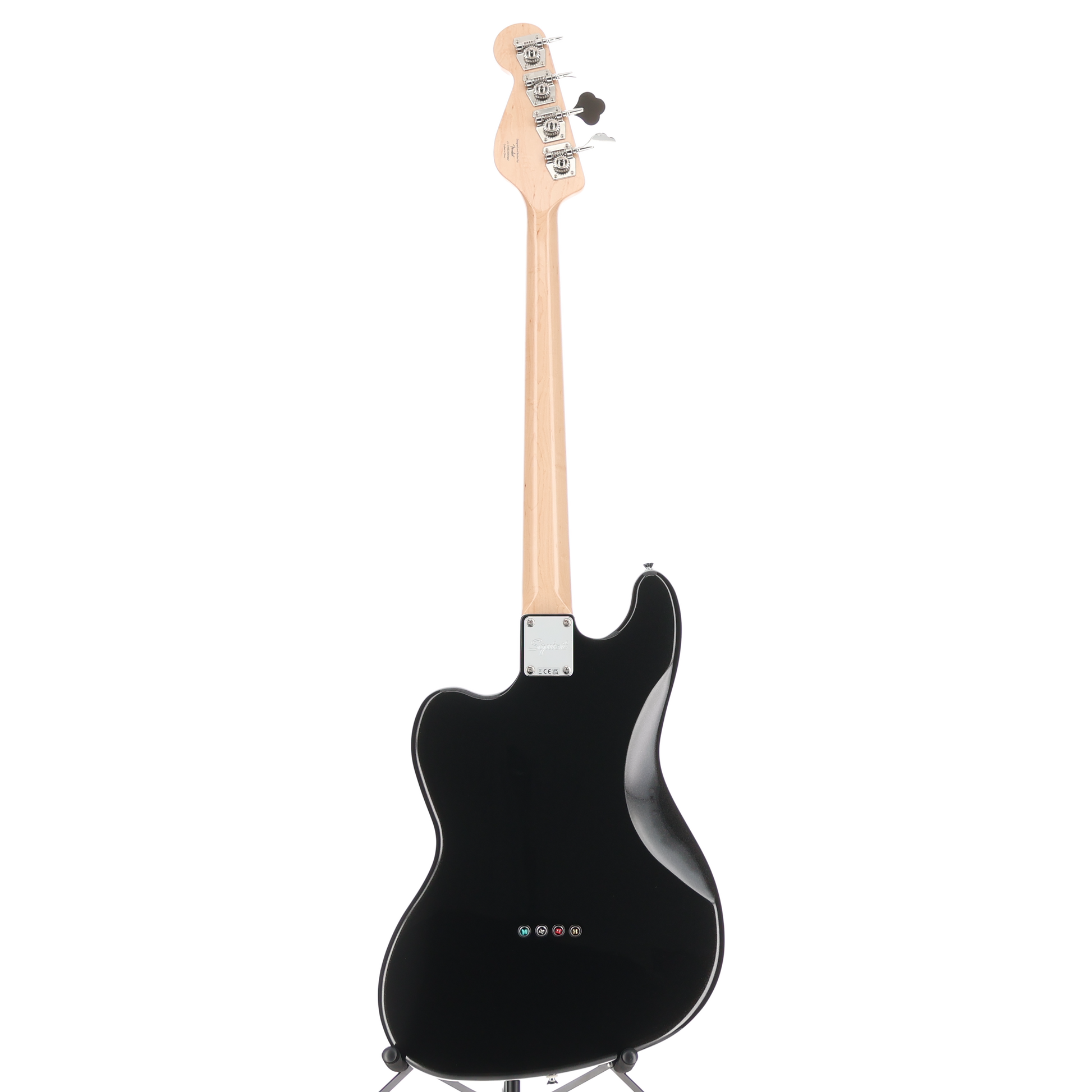 Squier Paranormal Rascal Bass HH, Laurel Fingerboard, White Pearloid Pickguard, Metallic Black (R2) (07467)