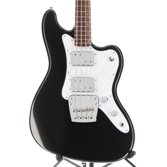 Squier Paranormal Rascal Bass HH, Laurel Fingerboard, White Pearloid Pickguard, Metallic Black (R2) (07467)