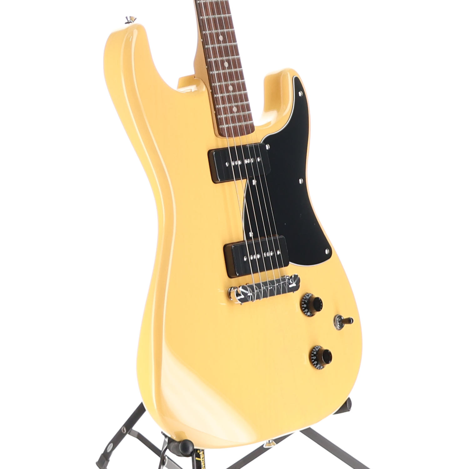 Squier Paranormal Strat-O-Sonic, Laurel Fingerboard, Black Pickguard, Vintage Blonde (RP) (35507)