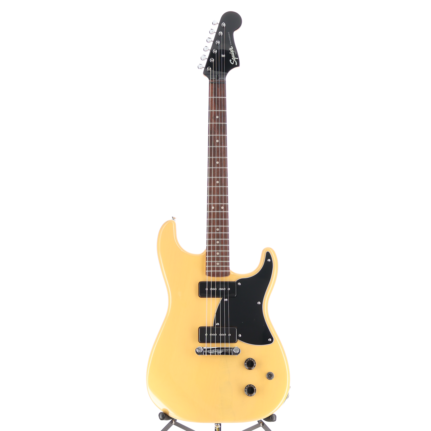 Squier Paranormal Strat-O-Sonic, Laurel Fingerboard, Black Pickguard, Vintage Blonde (RP) (35507)