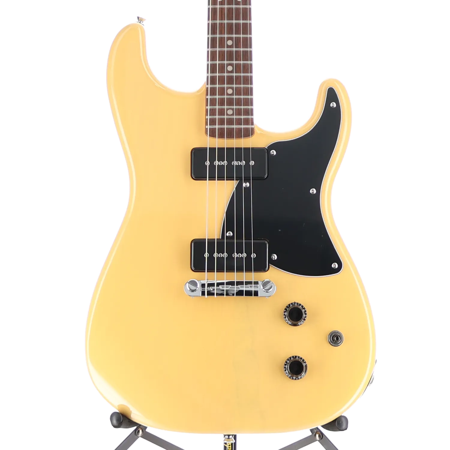 Squier Paranormal Strat-O-Sonic, Laurel Fingerboard, Black Pickguard, Vintage Blonde (RP) (35507)