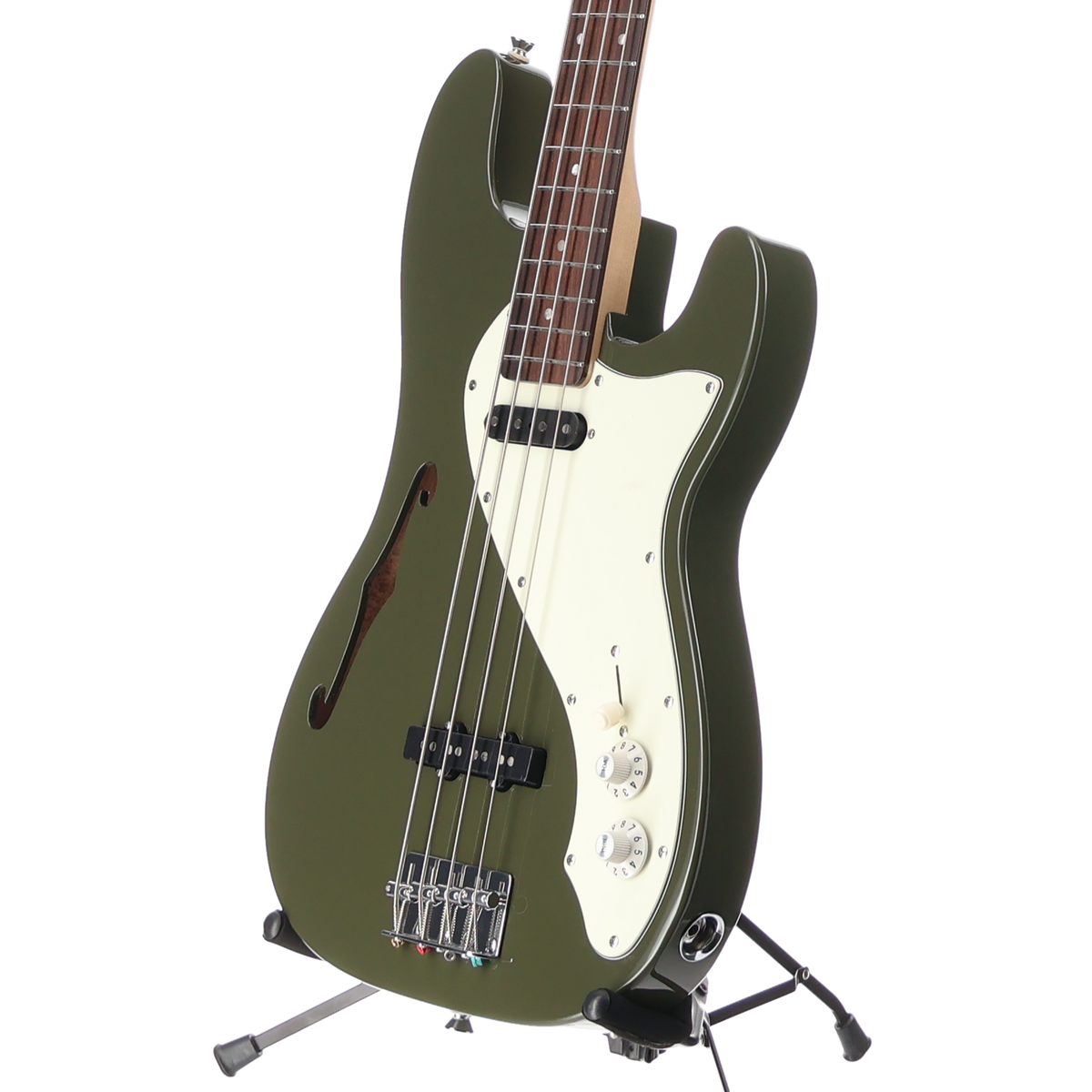 Squier Squier Paranormal Precision Bass Thinline SJ, Olive (BB11) (02342)