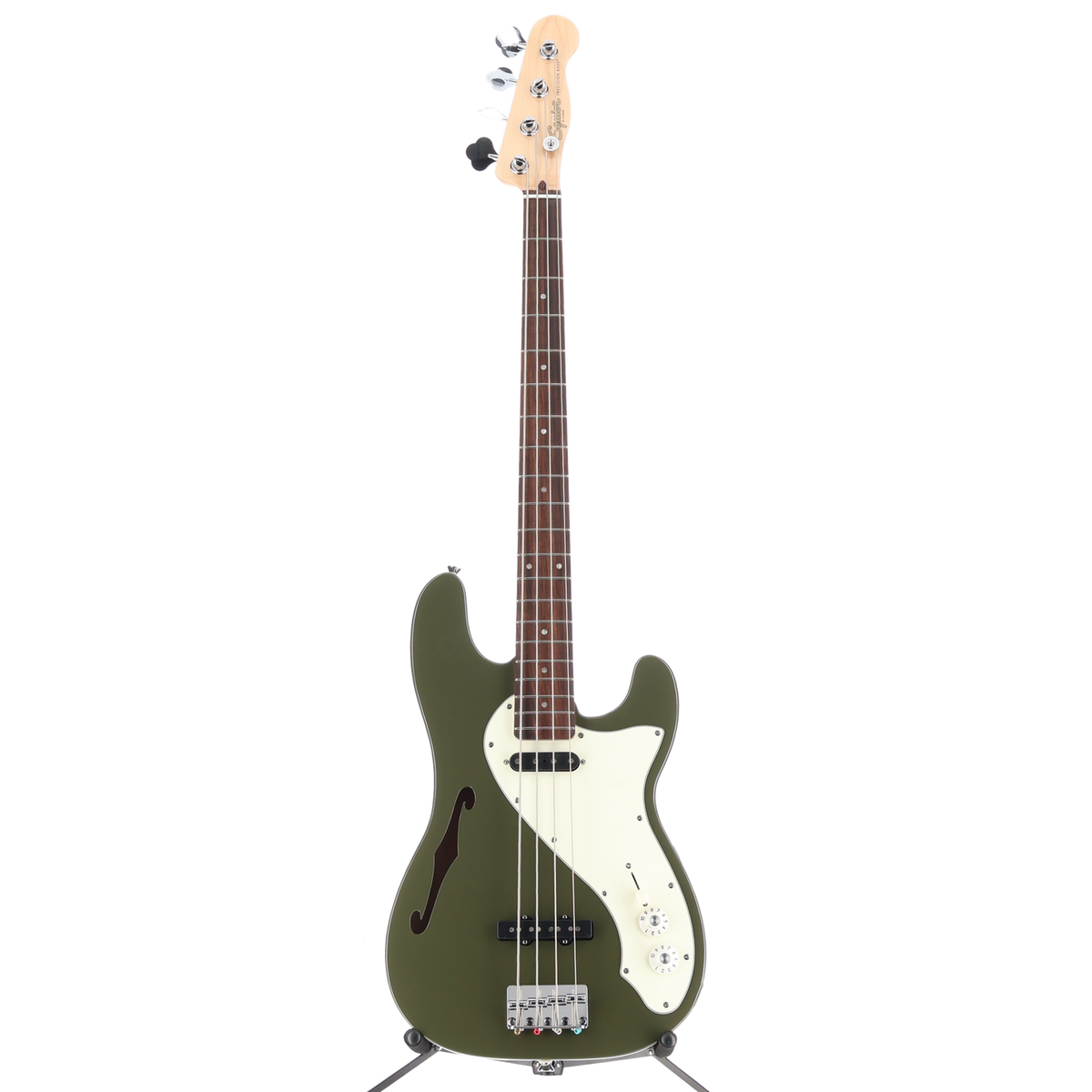 Squier Squier Paranormal Precision Bass Thinline SJ, Olive (BB11) (02342)