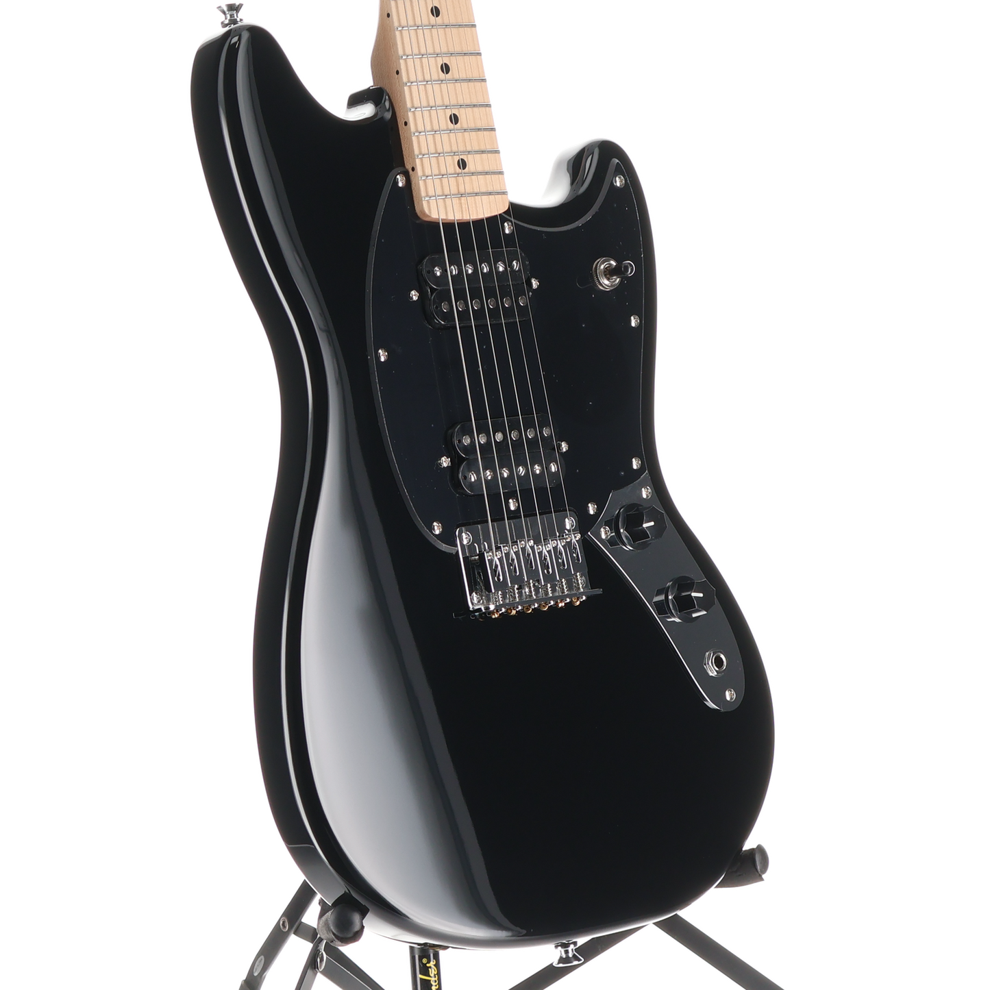 Squier Squier Sonic Mustang HH, Maple Fingerboard, Black Pickguard, Black (RP) (03506)