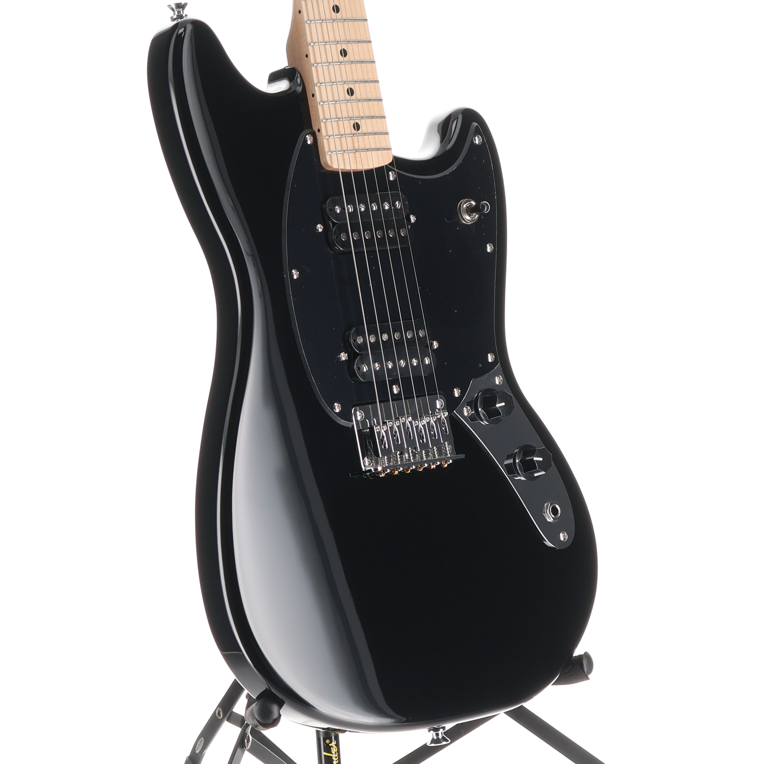 Squier Squier Sonic Mustang HH, Maple Fingerboard, Black Pickguard, Black (RP) (03506)