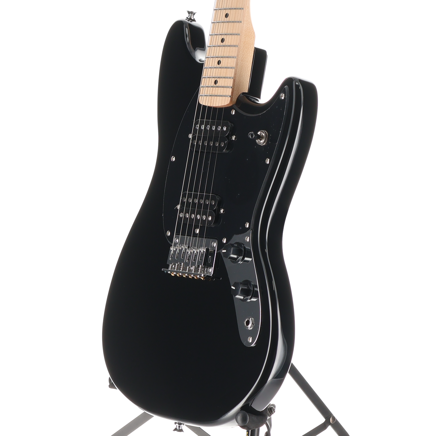 Squier Squier Sonic Mustang HH, Maple Fingerboard, Black Pickguard, Black (RP) (03506)